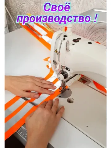 Шеврон светоотражающий оранжевый с липучкой