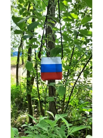 Заглушка для пейнтбола триколор 10х10 см